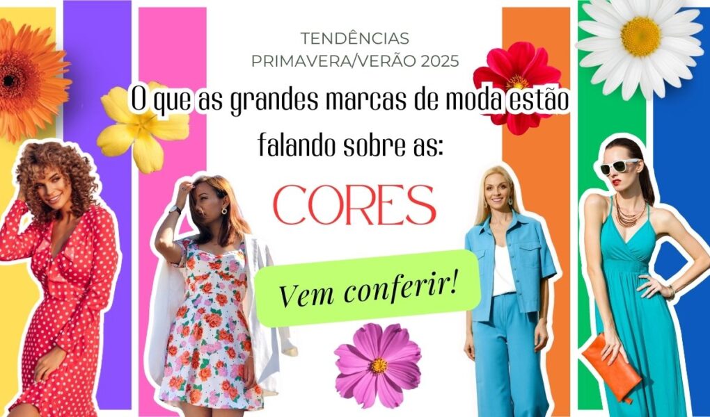 Confira as cores tendência primavera/verão 2025 e saiba como combiná-las em looks estilosos, com dicas de acessórios e inspirações das grandes marcas de moda.